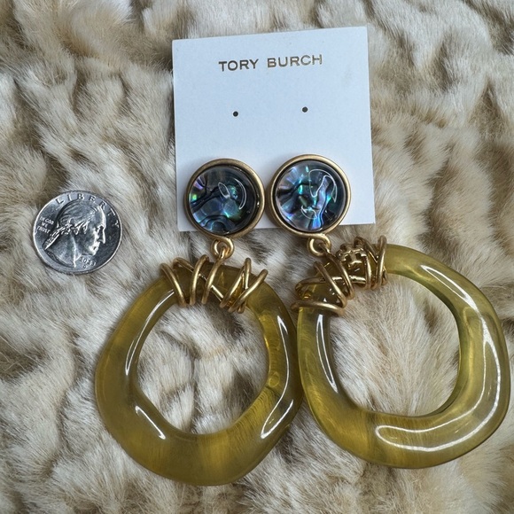 Tory Burch Roxanne Wrapped Door-knocker Earrings - Picture 1 of 9